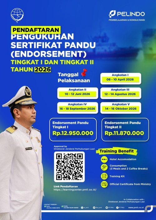 Pelatihan Penyegaran dalam rangka Pengukuhan (Endorsement) Sertifikat Pandu Tingkat II Angkatan II Tahun 2026